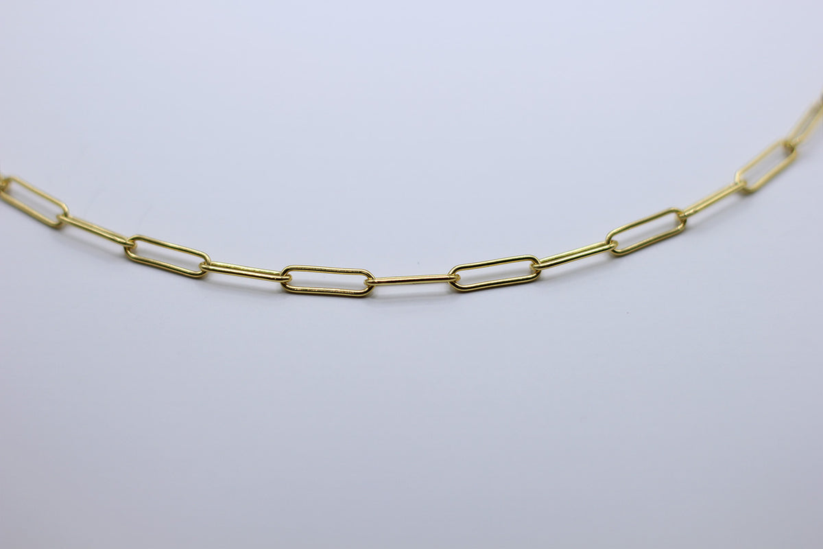 Paperclip Gold Thick Chain